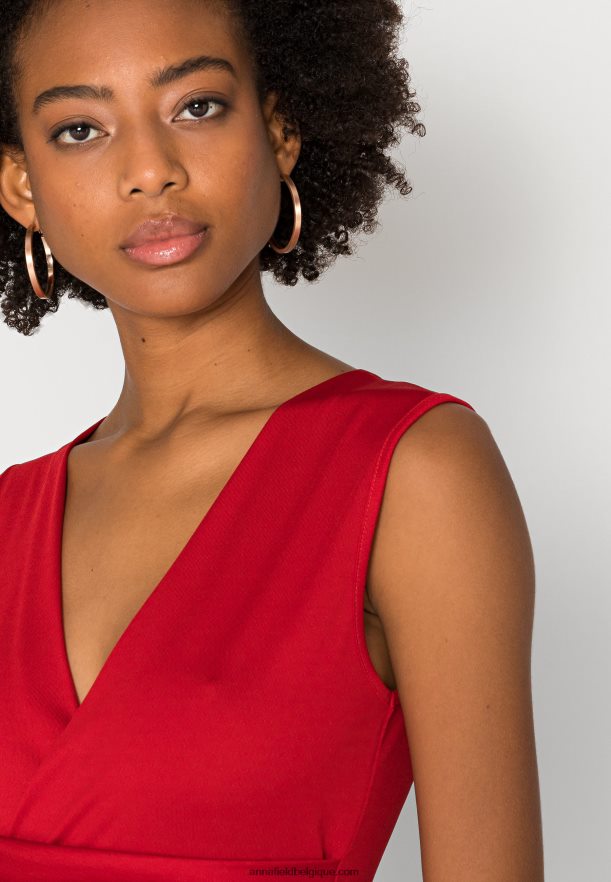 femmes robe en jersey rouge Anna FieldNHH26B172