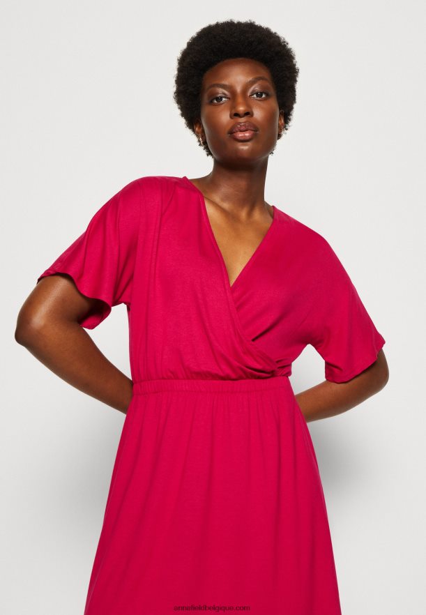 femmes robe en jersey rouge Anna FieldNHH26B173