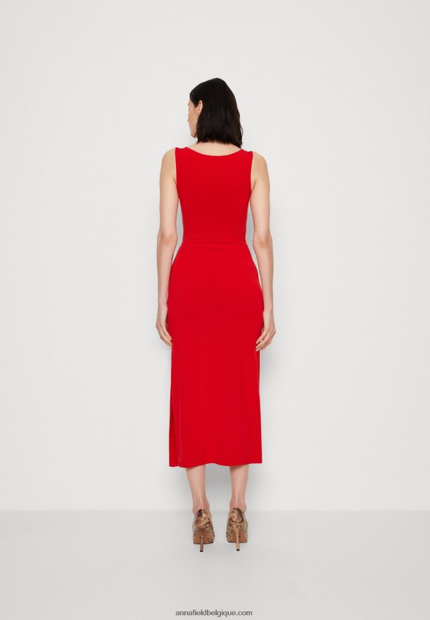femmes robe en jersey rouge Anna FieldNHH26B46