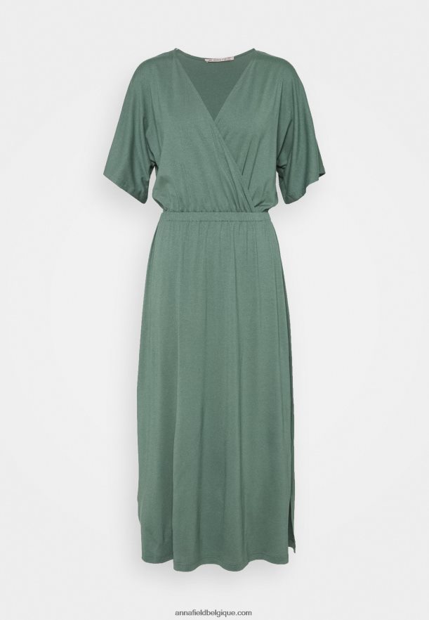 femmes robe en jersey vert Anna FieldNHH26B121