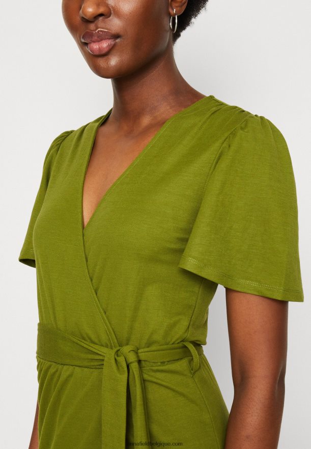 femmes robe en jersey vert Anna FieldNHH26B138