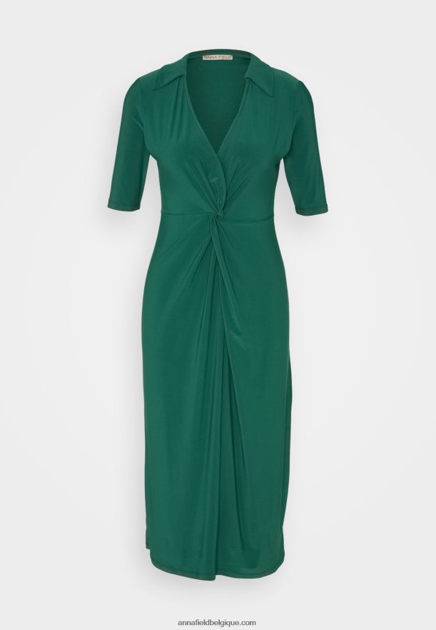 femmes robe en jersey vert Anna FieldNHH26B150