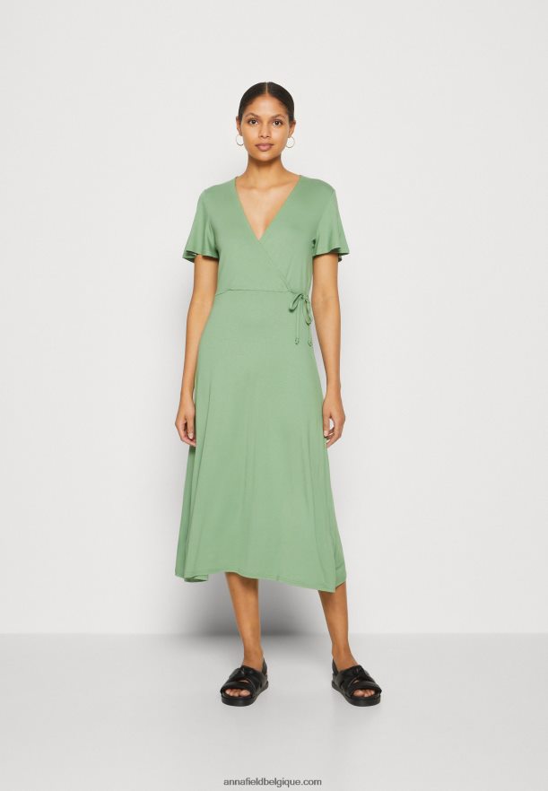 femmes robe en jersey vert Anna FieldNHH26B151