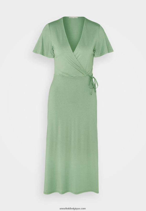 femmes robe en jersey vert Anna FieldNHH26B151