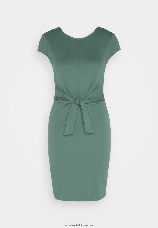 femmes robe en jersey vert Anna FieldNHH26B175