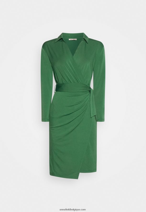 femmes robe en jersey vert Anna FieldNHH26B191
