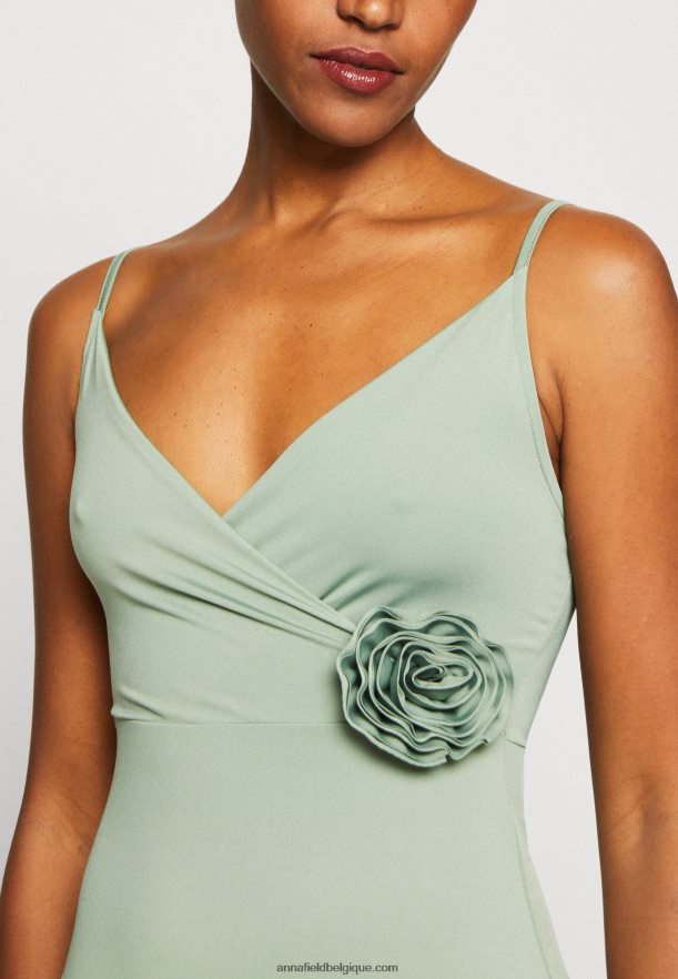 femmes robe en jersey vert Anna FieldNHH26B42