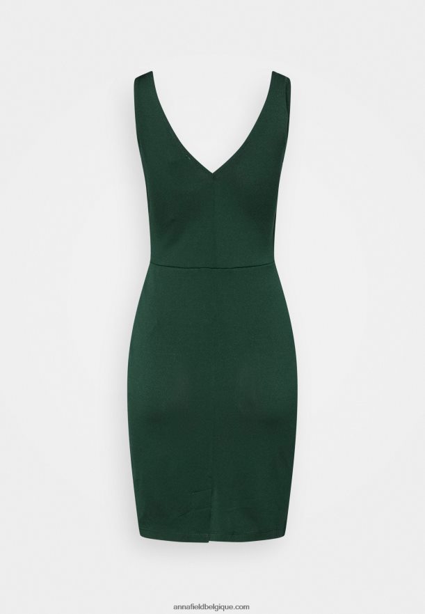 femmes robe en jersey vert foncé Anna FieldNHH26B39