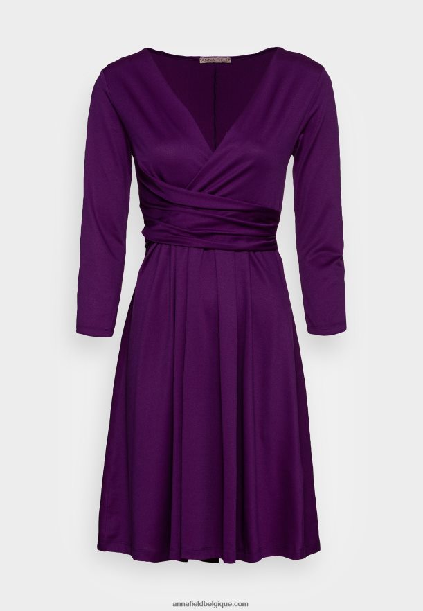 femmes robe en jersey violet Anna FieldNHH26B145
