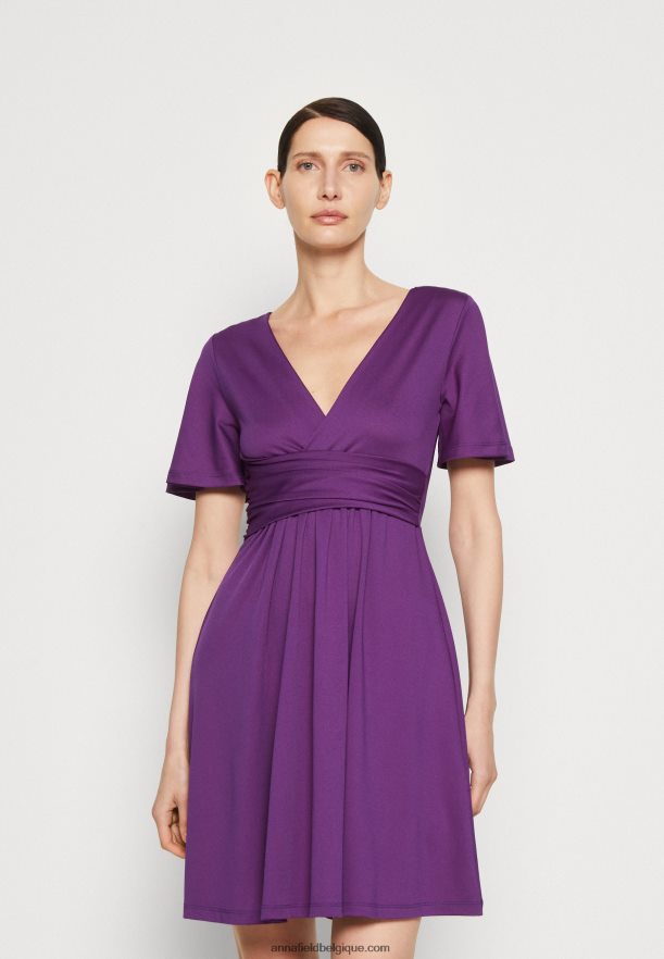 femmes robe en jersey violet Anna FieldNHH26B148