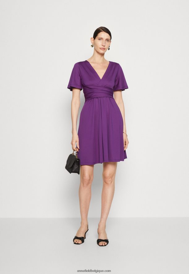 femmes robe en jersey violet Anna FieldNHH26B148