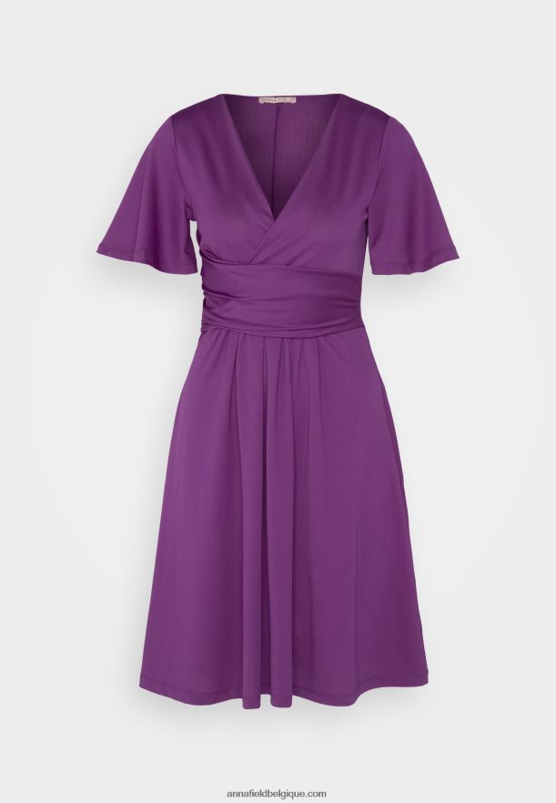femmes robe en jersey violet Anna FieldNHH26B148