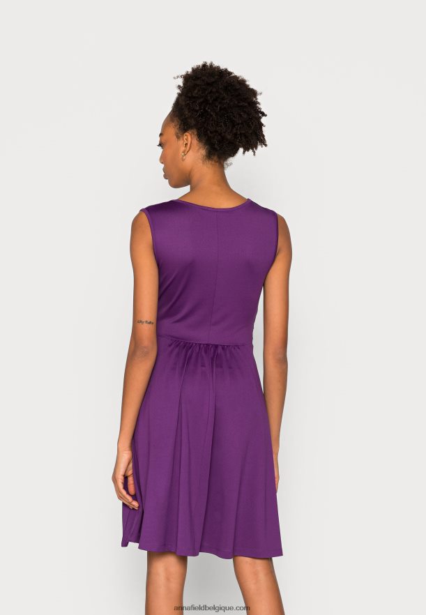femmes robe en jersey violet Anna FieldNHH26B170