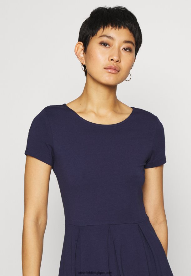 femmes robe jersey bleu marine Anna FieldNHH26B105