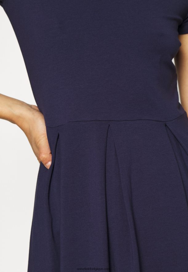 femmes robe jersey bleu marine Anna FieldNHH26B105