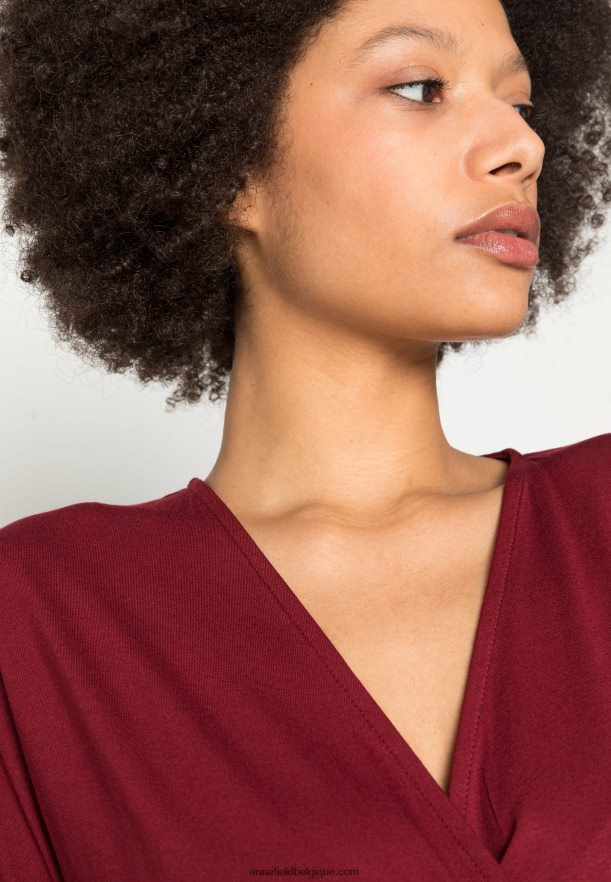 femmes robe jersey bordeaux Anna FieldNHH26B118