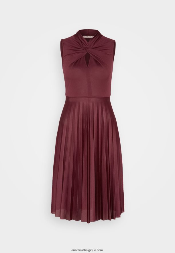 femmes robe jersey bordeaux Anna FieldNHH26B177