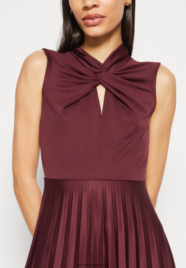 femmes robe jersey bordeaux Anna FieldNHH26B177