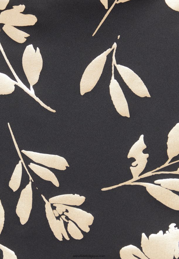 femmes robe jersey or noir Anna FieldNHH26B186