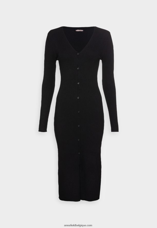 femmes robe pull noire Anna FieldNHH26B229