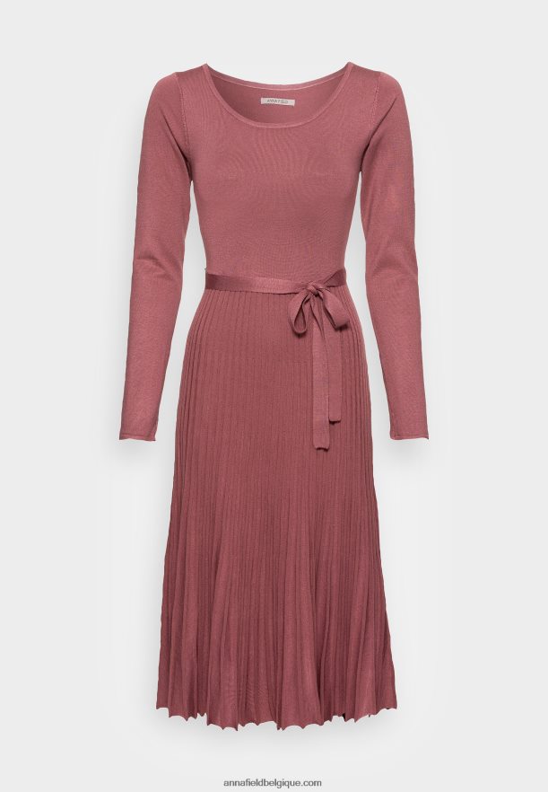 femmes robe pull rose Anna FieldNHH26B226