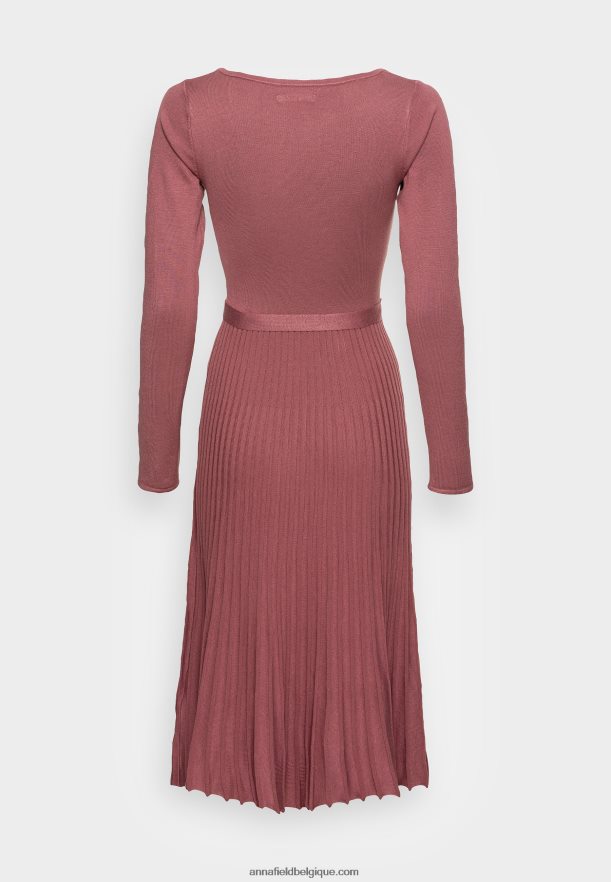 femmes robe pull rose Anna FieldNHH26B226