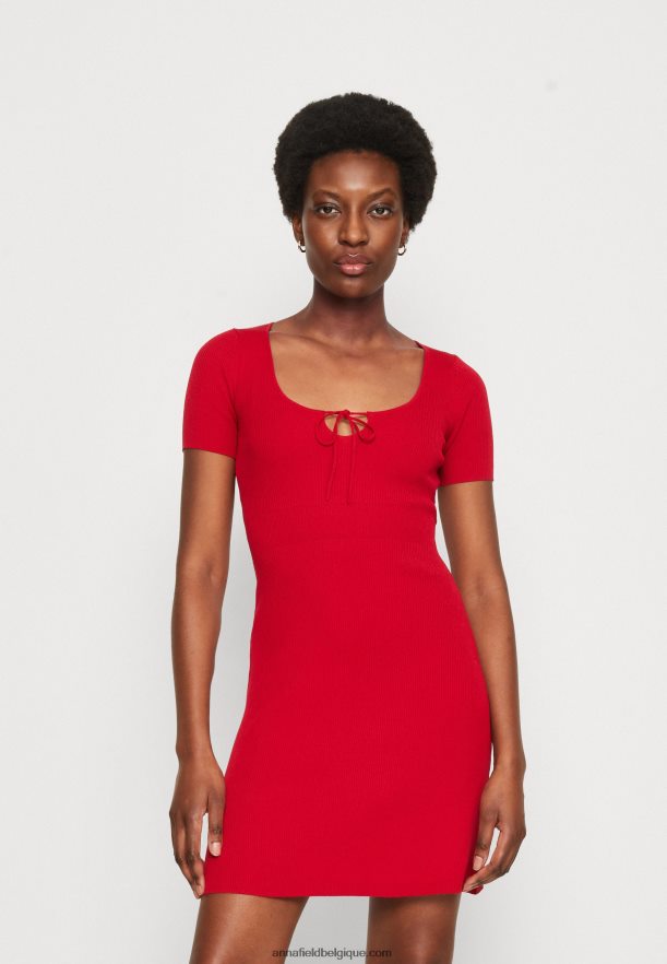 femmes robe pull rouge Anna FieldNHH26B231