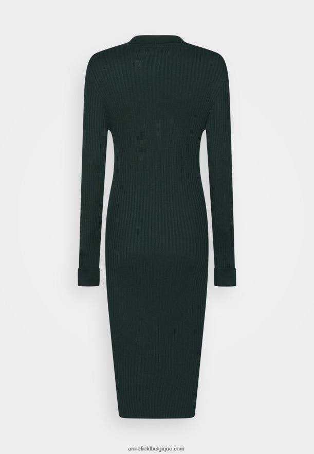 femmes robe pull verte Anna FieldNHH26B209