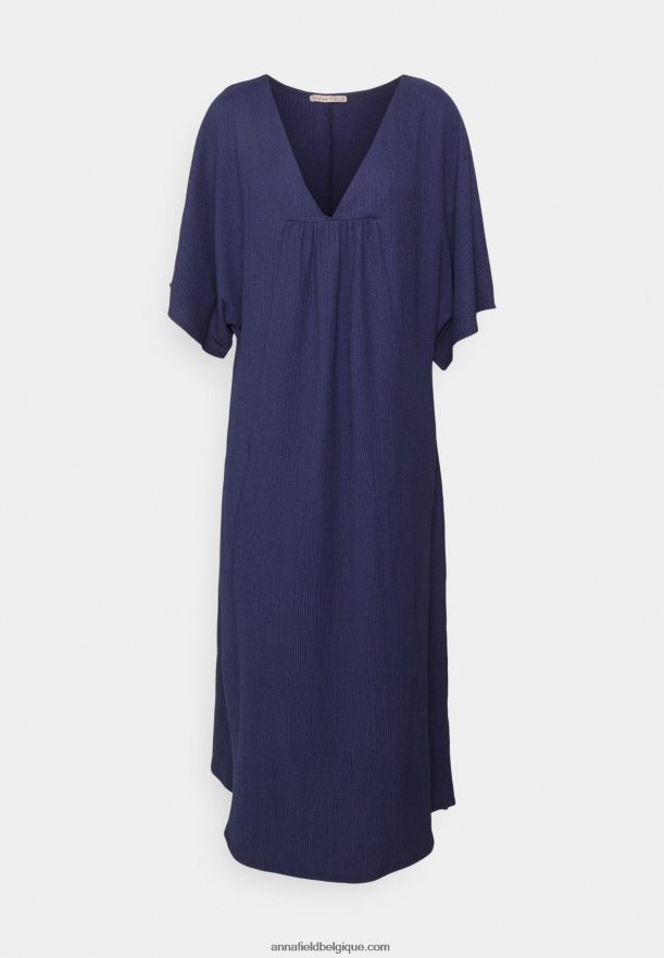 femmes v robe de plage devant robe maxi bleu Anna FieldNHH26B220