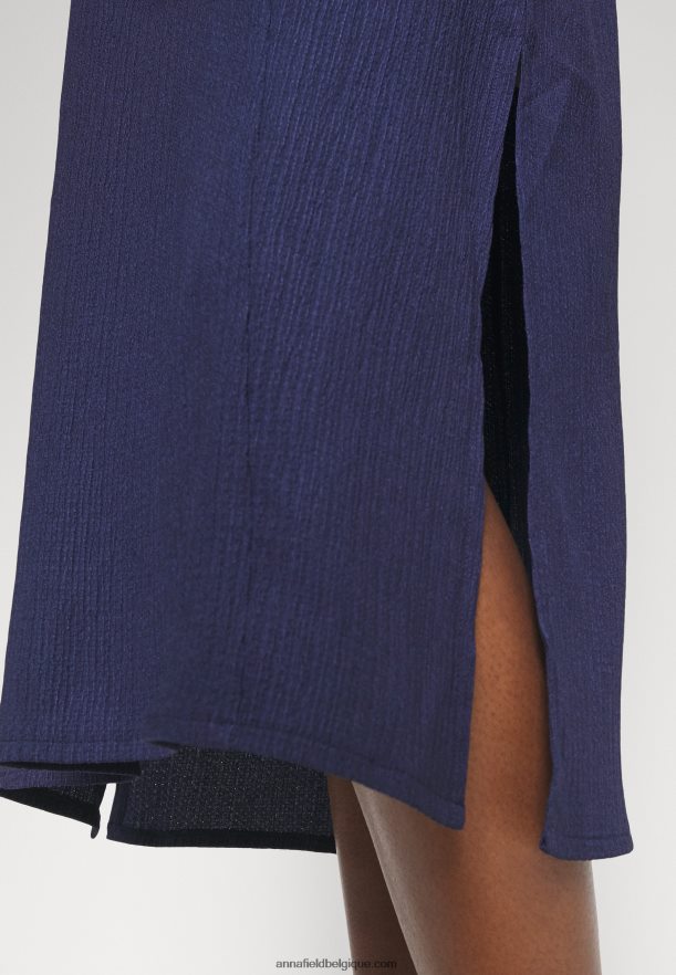 femmes v robe de plage devant robe maxi bleu Anna FieldNHH26B220