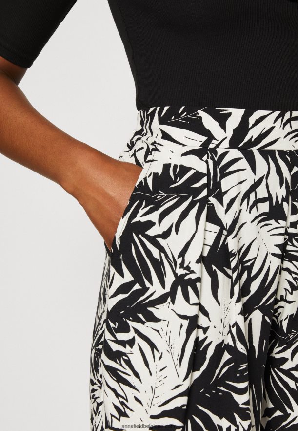 femmes short noir/blanc cassé Anna FieldNHH26B860