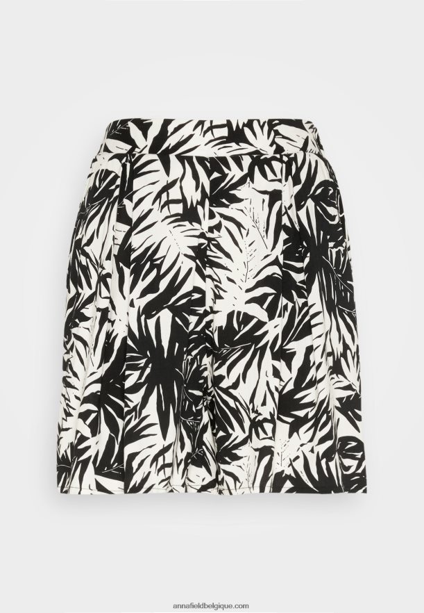 femmes short noir/blanc cassé Anna FieldNHH26B860