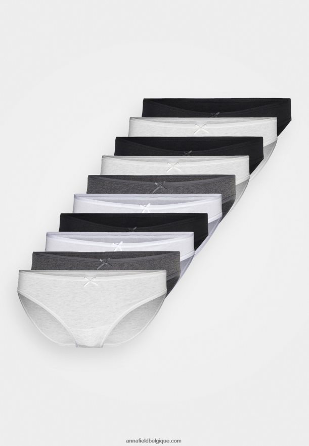 femmes Lot de 10 slips shannon gris Anna FieldNHH26B999