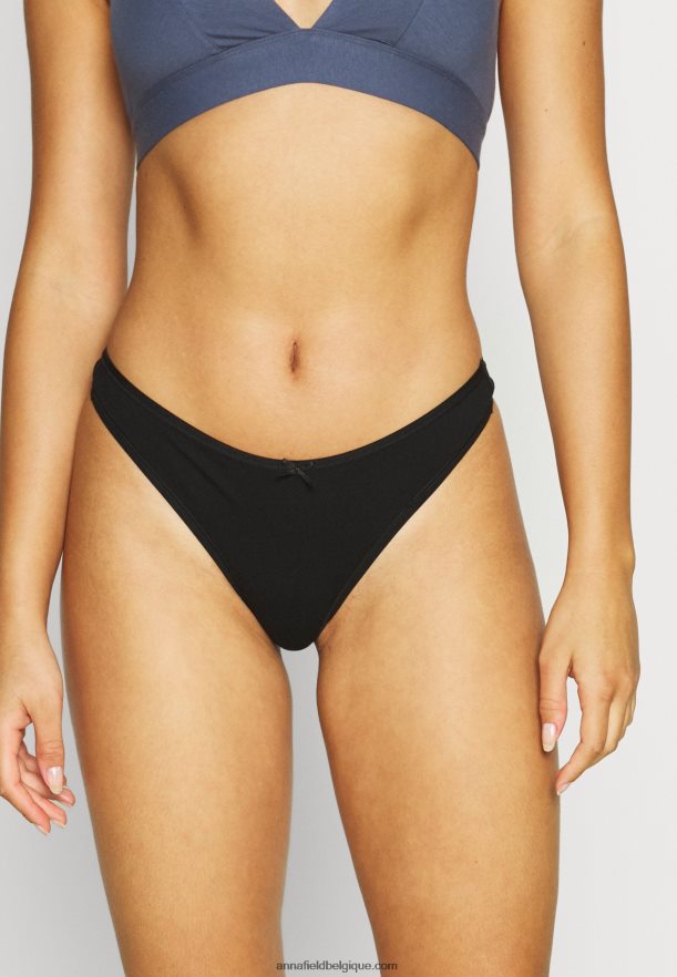 femmes Lot de 10 strings noirs Anna FieldNHH26B982