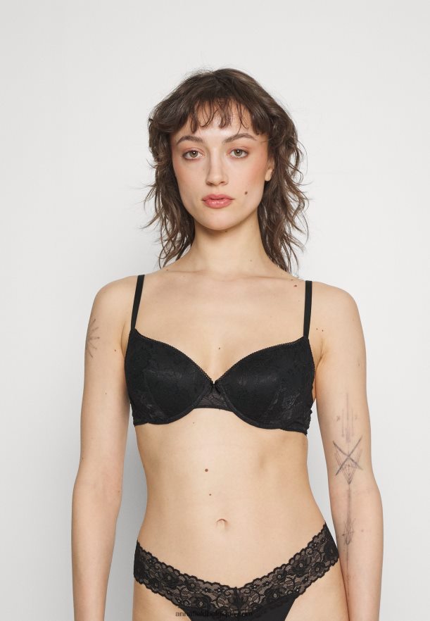 femmes Lot de 2 soutiens-gorge à armatures noir/rose Anna FieldNHH26B941