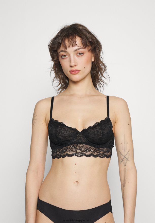 femmes Lot de 2 soutiens-gorge à armatures rose/noir Anna FieldNHH26B928