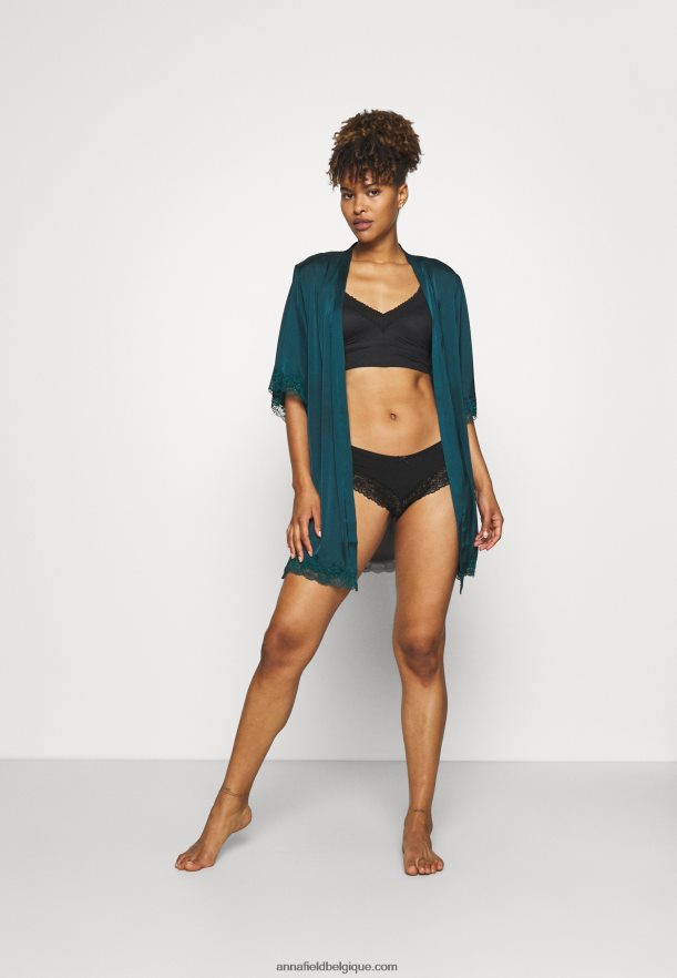 femmes Lot de 5 slips coton et dentelle noir Anna FieldNHH26B954