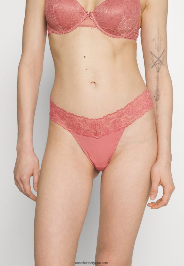 femmes Lot de 5 strings rose/noir Anna FieldNHH26B980