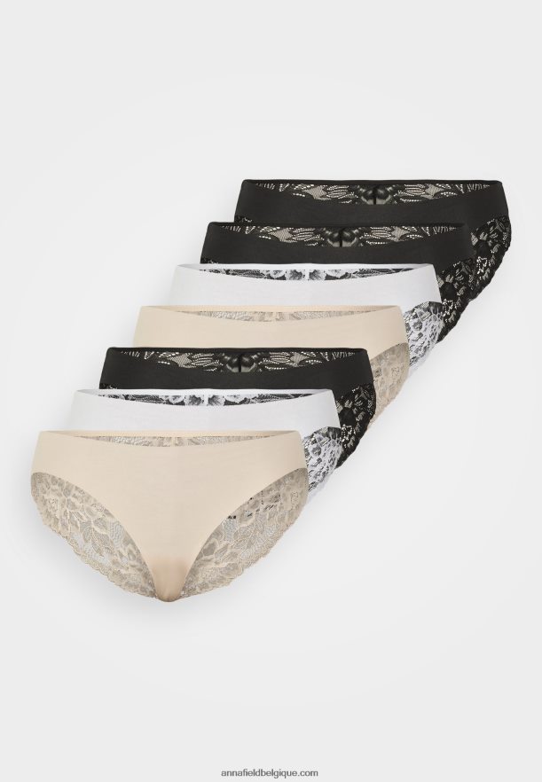 femmes Lot de 7 slips noir/ nude/blanc Anna FieldNHH26B984