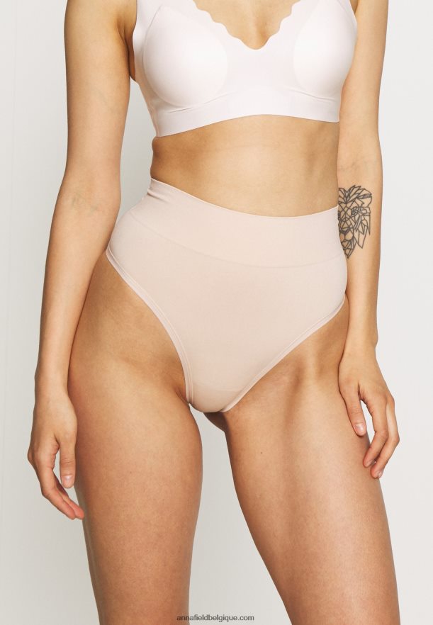 femmes String taille haute 2pp beige Anna FieldNHH26B1015