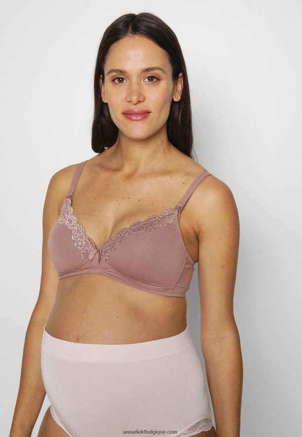 femmes coquelicot soutien-gorge d'allaitement 2pp soutien-gorge triangle rose/blanc Anna FieldNHH26B918
