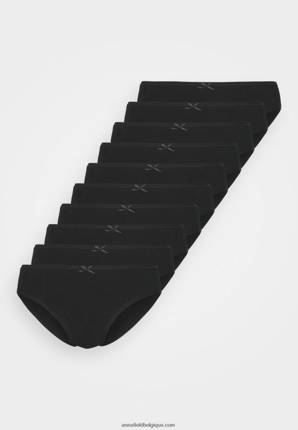 femmes shannon lot de 10 slips noirs Anna FieldNHH26B959