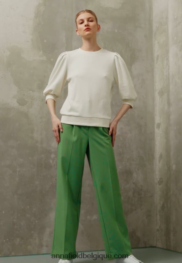 femmes sweat blanc cassé Anna FieldNHH26B766