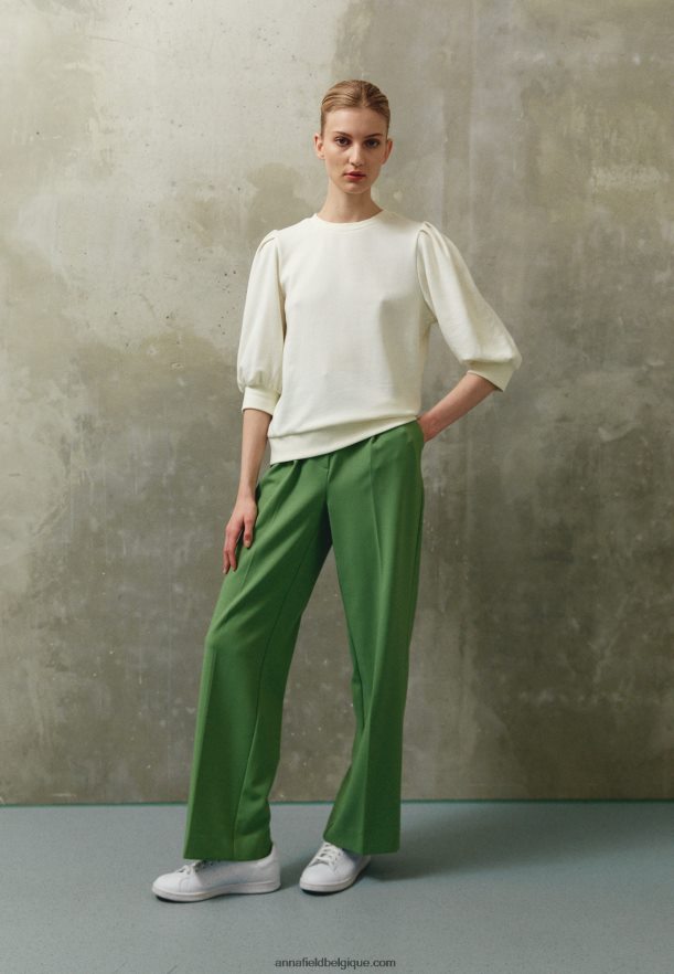 femmes sweat blanc cassé Anna FieldNHH26B766