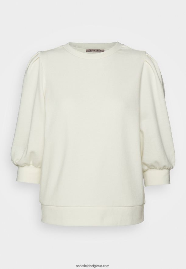 femmes sweat blanc cassé Anna FieldNHH26B766