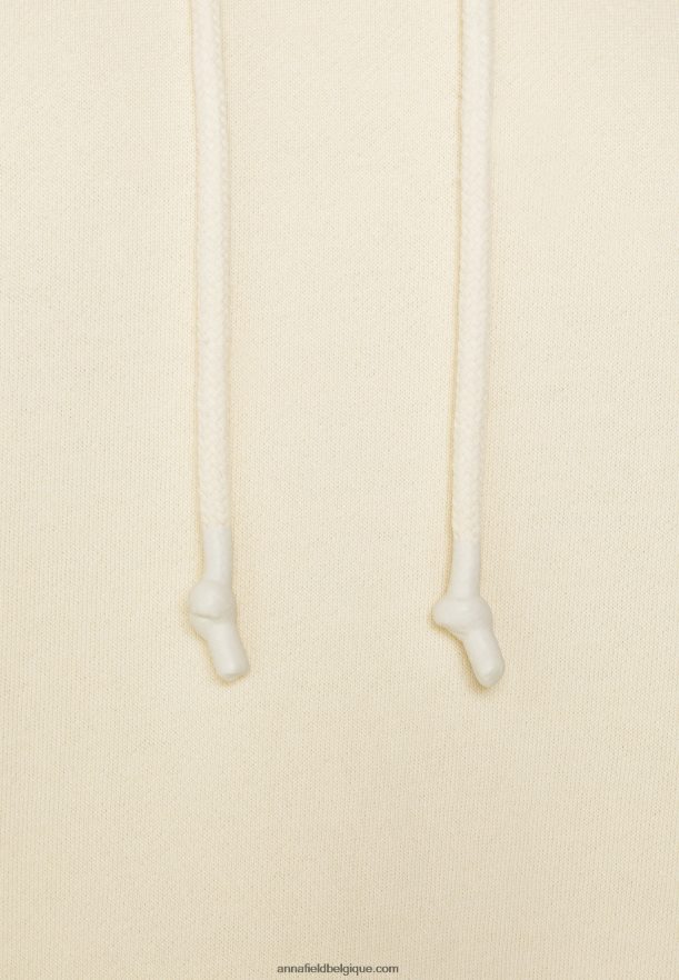femmes sweat à capuche blanc cassé Anna FieldNHH26B755