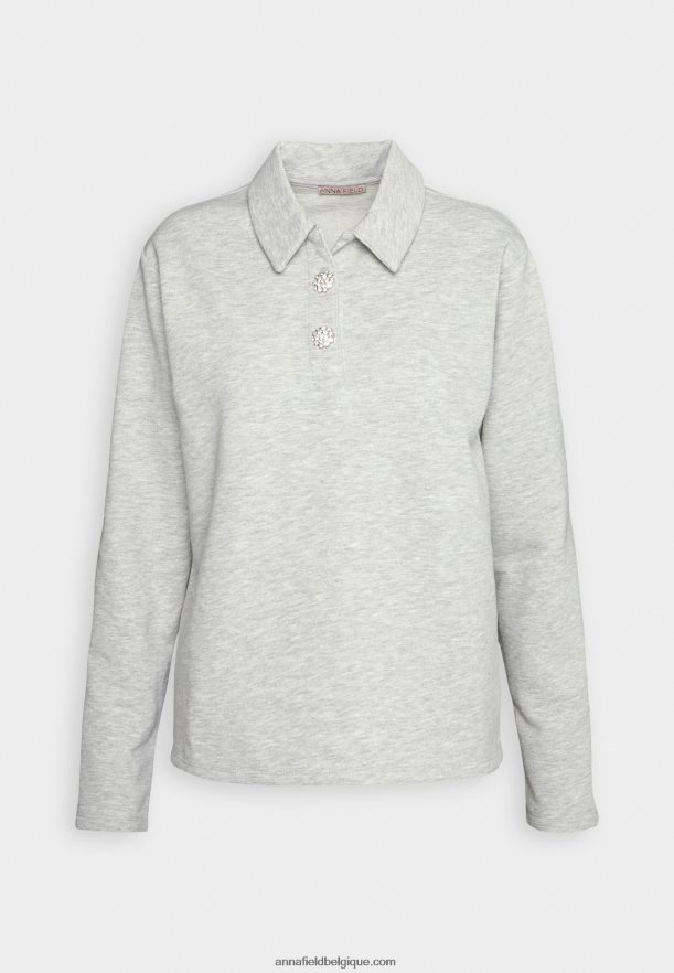 femmes sweat chiné gris clair Anna FieldNHH26B762