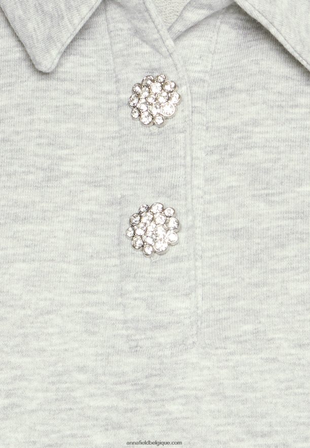 femmes sweat chiné gris clair Anna FieldNHH26B762