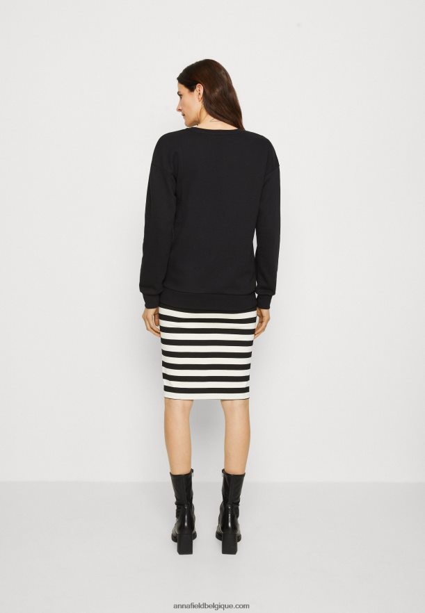 femmes sweat noir Anna FieldNHH26B764