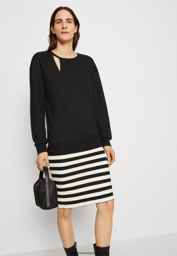 femmes sweat noir Anna FieldNHH26B764